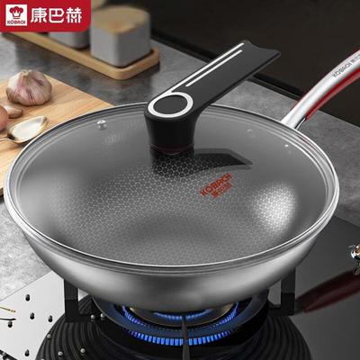 KOBACH 32cm Honeycomb Non-Stick Stainless Steel Wok