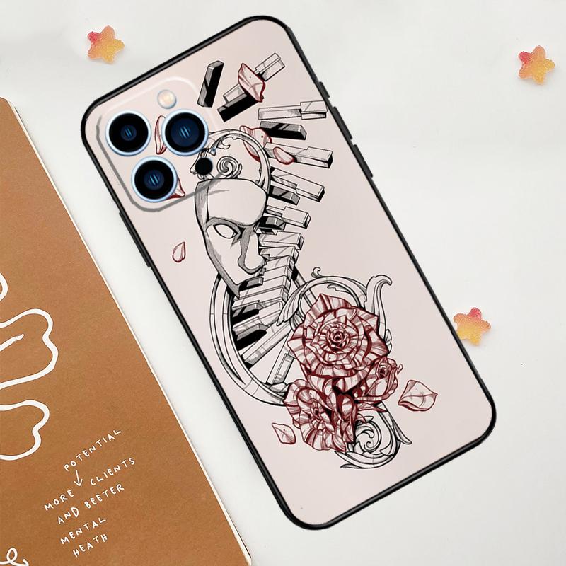 Musical Music Note Phone Case For iPhone 17 Pro Max 14 11 15 16 Pro Max 12 13 Mini 16 Plus 16e 17 Air Funda