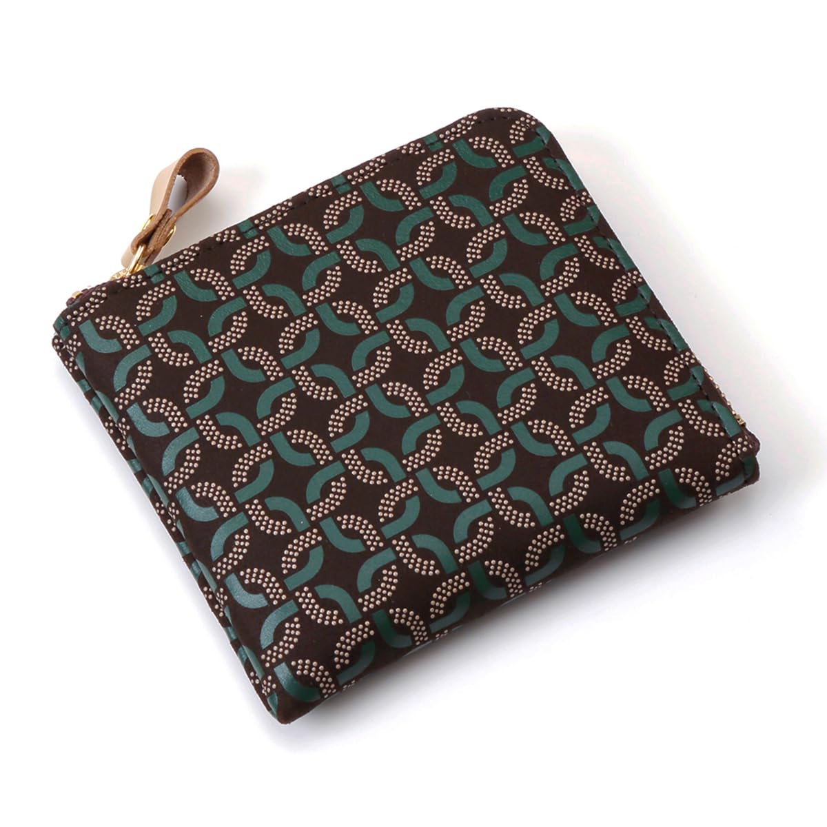 

Inden RINGLET Traditional Craft Koshu Inden Deerskin Lacquer Original Brand Geometric Pattern Coin [Indenya] ([No.8102] Purse) коричневий