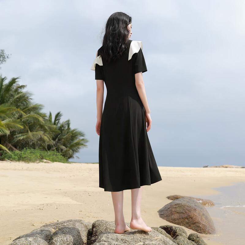 Plus Size Ruffle Hem A-Line Midi Dress