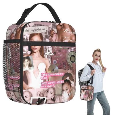 Ariana Grande Insulated Lunch Bag for Women Children Portable Food Boxes Thermal Lunch Box Tote