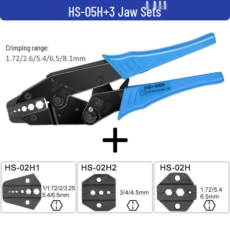 Hexagonal Terminal BNC Coaxial Connector Cable and Fiber Optic Crimping Pliers