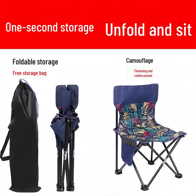 Ultralight Outdoor Folding Travel Stool - Portable Chair for Camping, Fishing, and Queuing