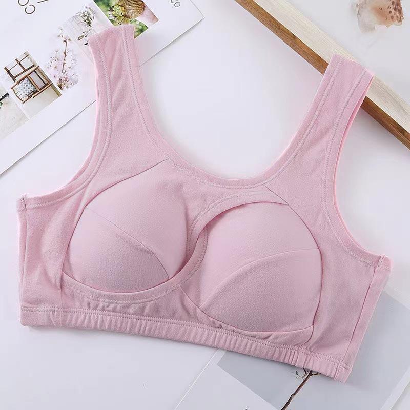 Seamless Breathable Sports Shockproof Underwear Beautiful Back Cotton Bra Women Hollow Out Gathers Bralette