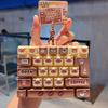 Mini Keyboard Keychain 26 Grids Creative Sea View Pendant Funny Decor for Key Ring Children's Day Gift