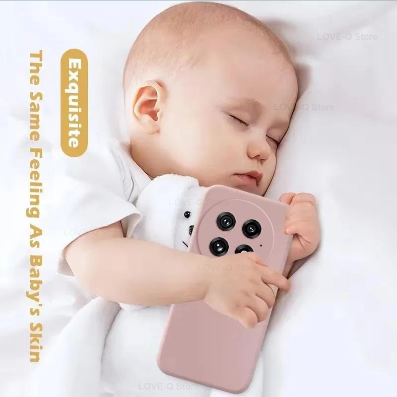 For For OnePlus 13 Case Square Liquid Silicone Camera Lens Protector Phone Case For OnePlus 13 1+13 One Plus 13 OnePlus13 Soft Cover
