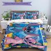 Stitch Lilo Adventure Printed 3pcs Bedding Set Soft Microfiber 1 Duvet Cover And 2 Pillowcases Home Bedroom Decor Xmas Gift K1816