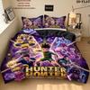 Set Copripiumino Trapuntato con Fantasia Hunter X Hunter Federa Cuscino Regalo di Compleanno per la Casa(1 * copripiumino + 2 * federa, senza nucleo)