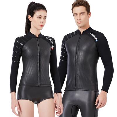 Diving Wetsuit Top 3mm Neoprene Men Women Shorty Jacket Snorkeling Surfing Swimming Warm Water Sports