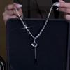 High-end ginkgo biloba long necklace women's new collarbone chain versatile sweater chain