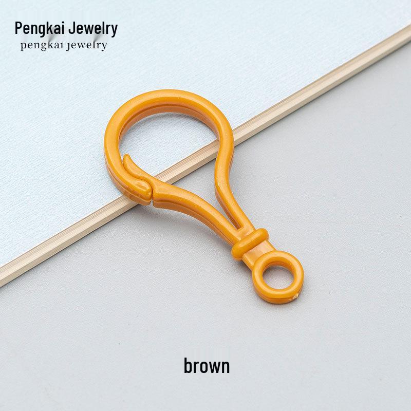 DIY Jewelry Accessories: Candy Color Plastic Buckle Set (Question Mark, Bag, Light Bulb, Gourd).