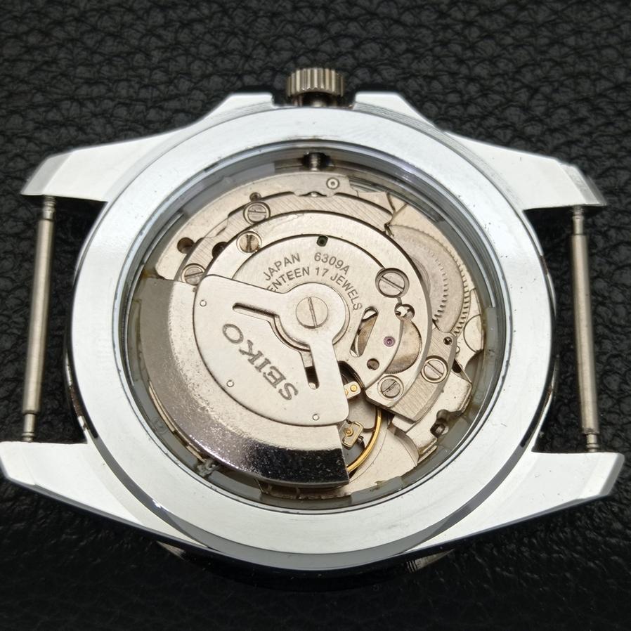 JAPAN MENS SEIKO 5 AUTOMATIC 6309A REFURBISHED SILVER DIAL WATCH a426511-2