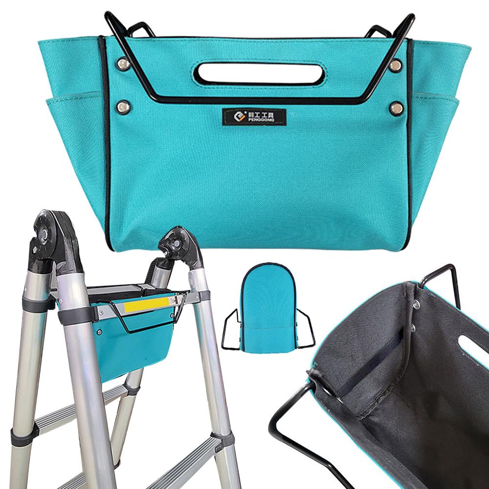 Portable Ladders Pouch Effortless Tool Access Wear Resist Oxford Cloth Organizer Bag Large Capacity Folding  Ladder hanging Bag