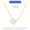 Orstarry   Copper Exquisite Versatile Double Ring Necklace Pendant Necklace For Women Birthday Gifts  Fine Jewelry