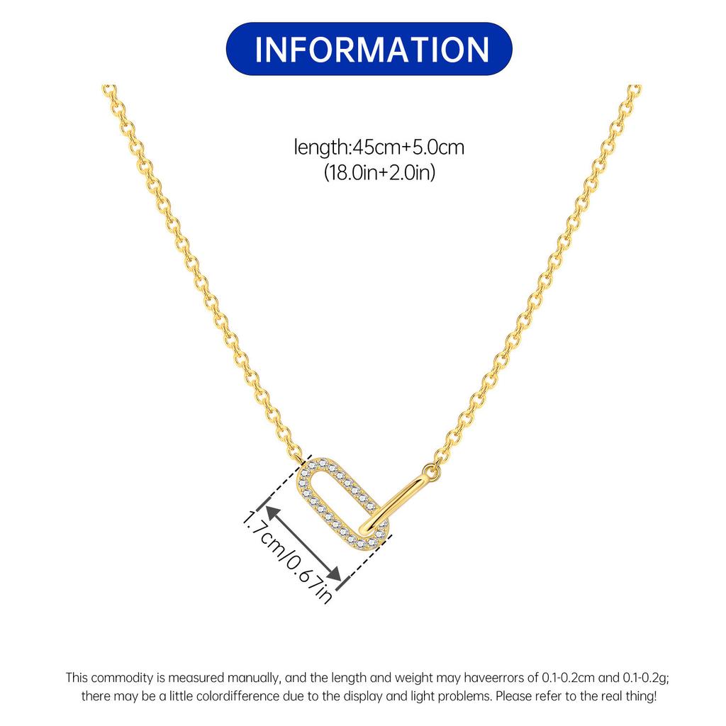 Orstarry   Copper Exquisite Versatile Double Ring Necklace Pendant Necklace For Women Birthday Gifts  Fine Jewelry