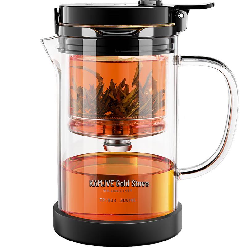 Kamjove Glass Tea Infuser Teapot with Detachable Liner