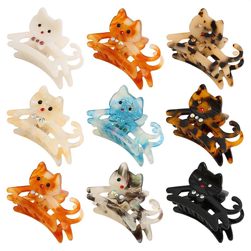 1PC Shark Clip Adorn Hair Clip Cute Acetic Acid Multicolored Headband Personality Hair Accessory Exquisite Girlish Heart