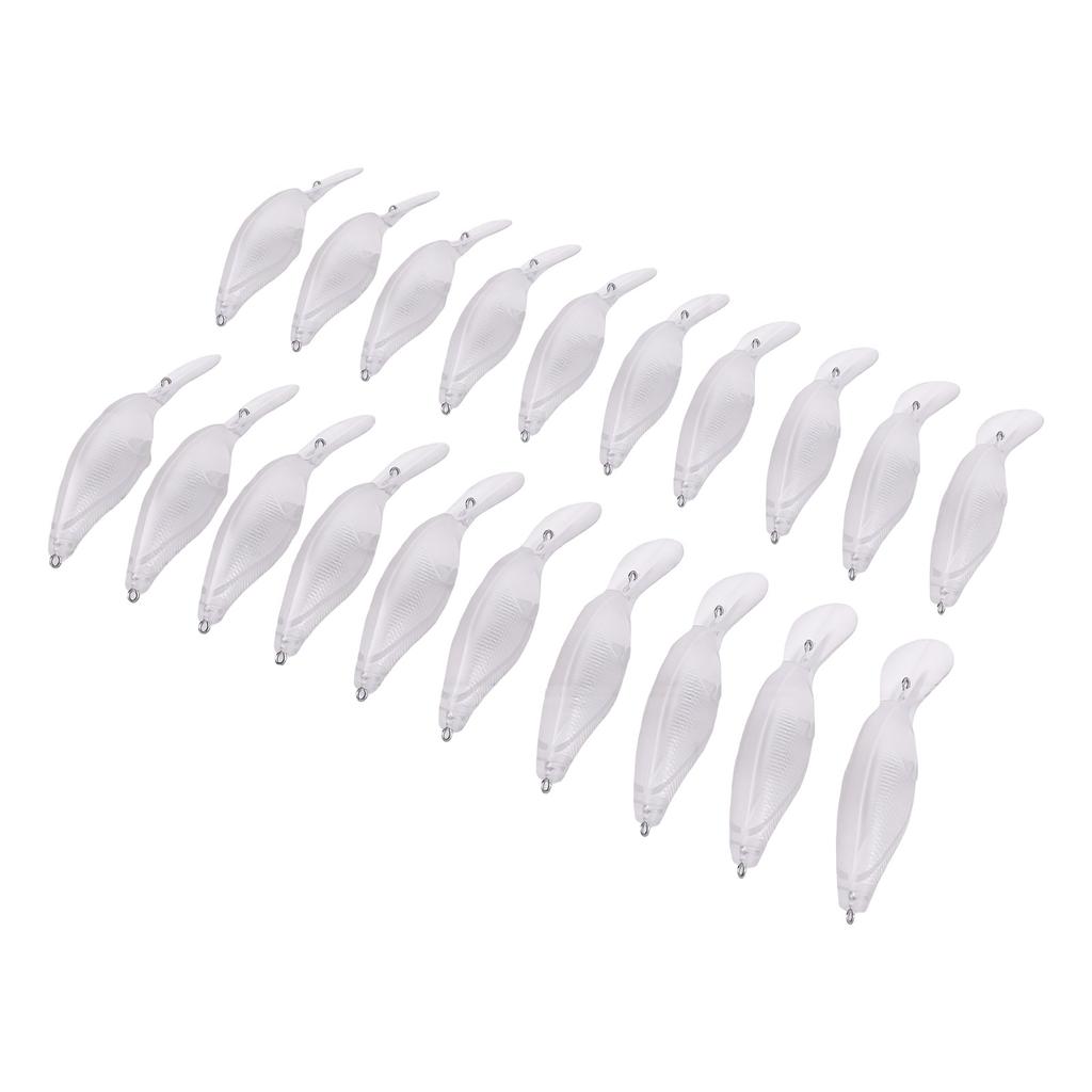 20pcs Deep Diving Crankbait Blanks Lure Blanks for Saltwater Freshwater Fishing DIY Unpainted Hard Baits 8.8cm