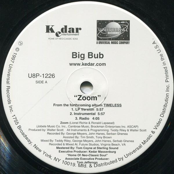 

12inch Record BIG BUB - Zoom U8P1226 Universal Recor 1997 US Soul/Funk Used