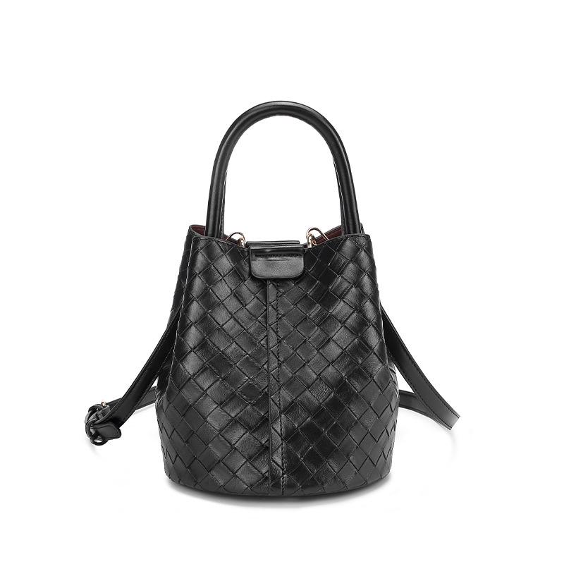 

Small Bags, Women s Spring and Summer Bags, Crossbody Bucket Bags, Woven Bags, Large Capacity Hand Bags, Shoulder Bags чёрный