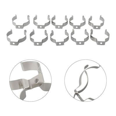 10 Pezzi Clip di Fissaggio Molla Clip in Spugna Supporti Morsetto Strumento Base Morsetto per Tubi Lampada Resistente per Tubi Diametro 25mm/32mm