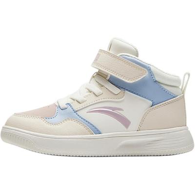 Detské módne všestranné ľahké tlmiace vysoké detské skate topánky Detské tenisky biele modré A22439983-3