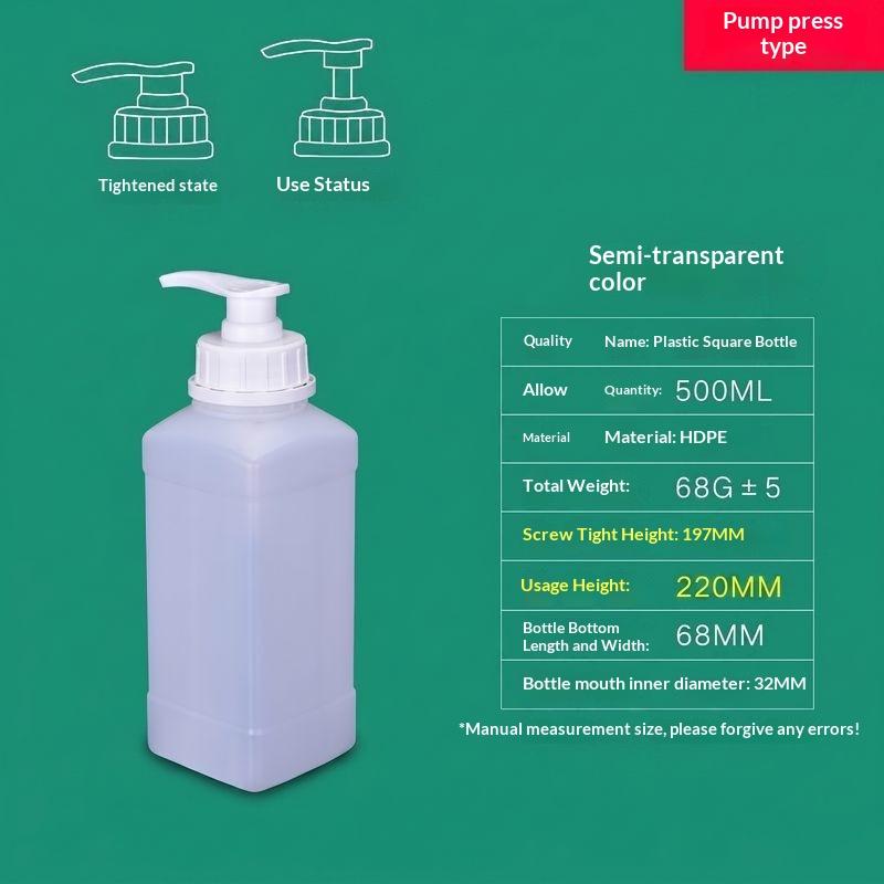 Laundry Detergent Bottle 250Ml-2L Disinfectant Water Hand Washing Hydraulic Pump Dispenser Empty Plastic Hdpe Lotion Container