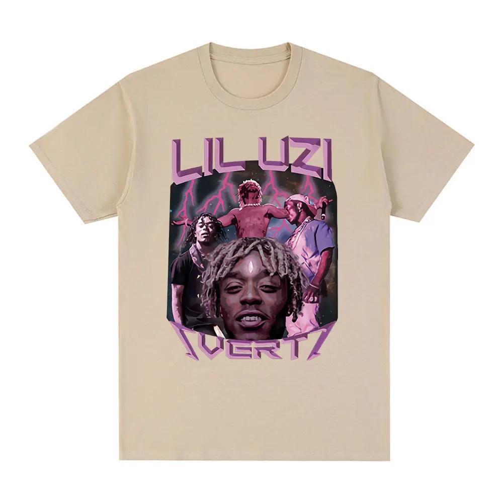 Rapper Lil Uzi Vert Graphic Print T-shirt Hip Hop Vintage Short Sleeve T Shirt Cotton Casual Oversized T-shirts Streetwear Unisex