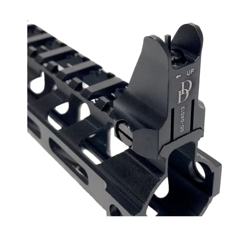 ChaosAirsoft DANIEL DEFENSE Fixed Iron Sights Replica Front & Rear Set with 20mm Rail (Black)