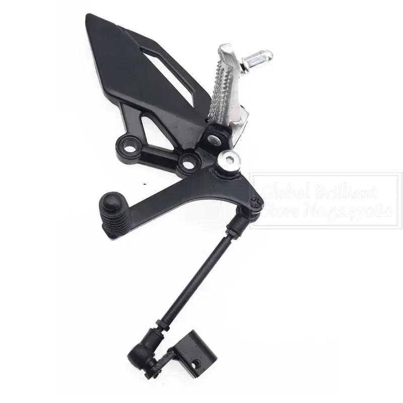 2x Motorcycle Shift Lever Frontset Foot Peg Bracket Footrest Pedal Shifter Racing For KAWASAKI NINJA 300/250/R Z250 Z300 EX250