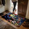UUfo Robot Goldrake Floor Mat Soft Flannel Absorbent Mat Non-Slip Rug Home Bedroom Bathroom