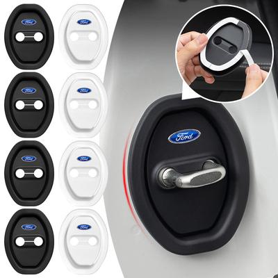 Car Door Lock Protect Cover Silica Gel Case Accessories For Ford Focus Mondeo Kuga Fiesta MK7 Escort Explorer Edge 2 4 MK2 MK4