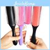 9rows Denman Color 4 Brush Women Detangling Styling Hairbrush Scalp Massager Salon Hairdressing Straight Curly Wet 4c Hair Comb