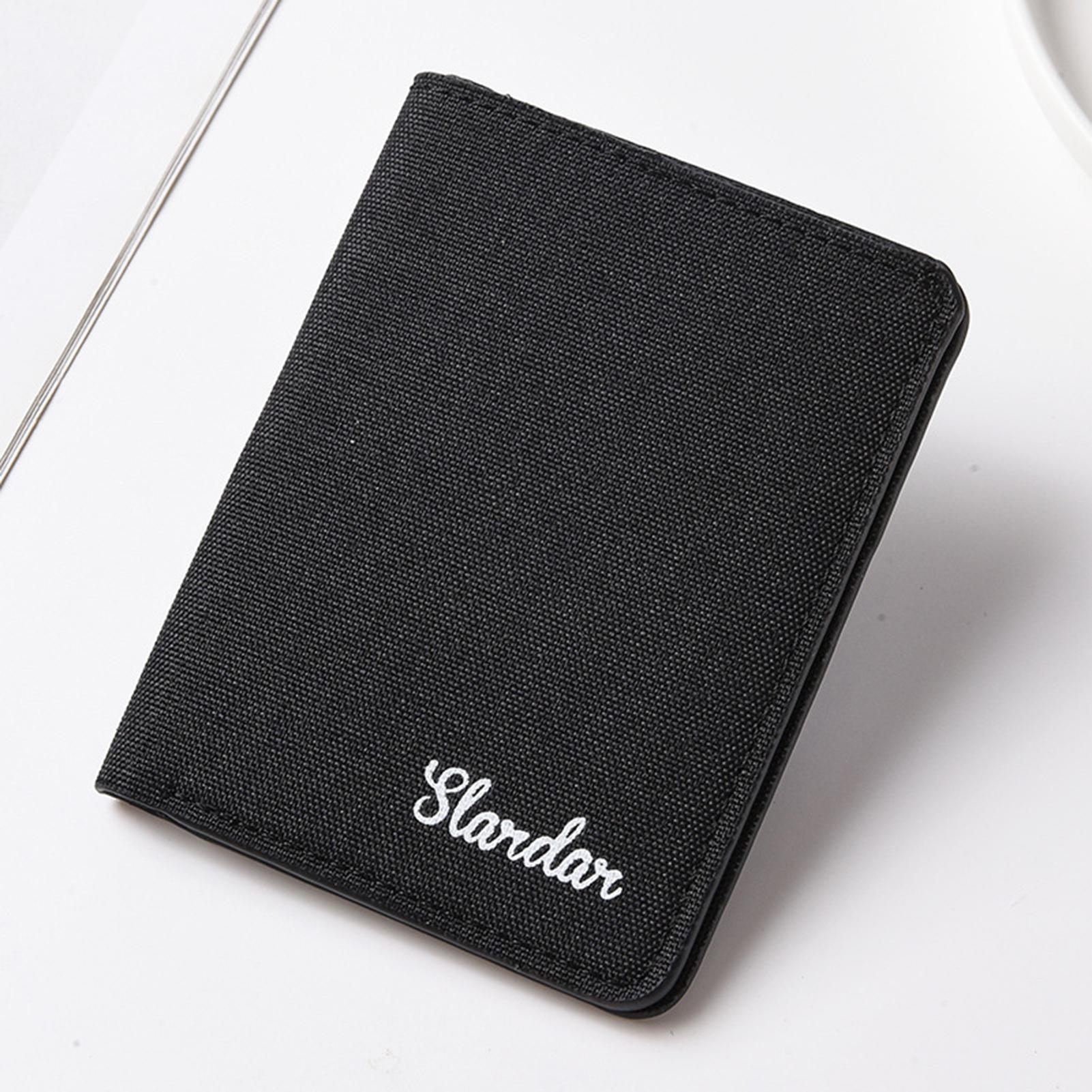 

Men s Short Vertical Canvas Wallet Compact Wallet Driving License Storage Bag for Outdoor Traveling Shopping