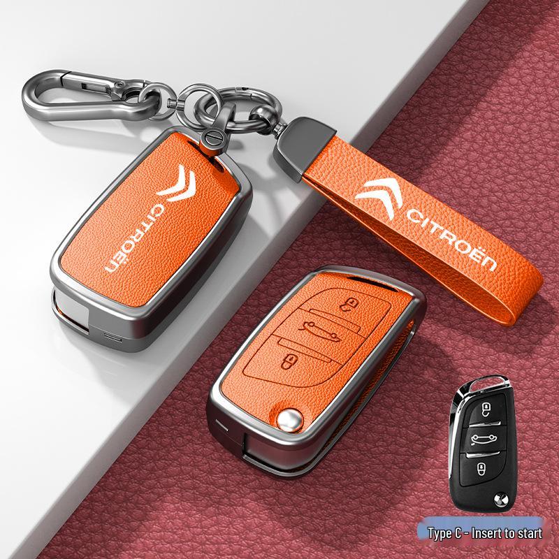Car Key Cover & Buckle for Citroen C3XR, C4L, Tianyi, C5, C4 Sega, Elysee, C6 Models