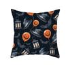 Halloween Style Decorative Cushion Cover Horror Pattern Polyester Pillowcase Pillow Cover For Sofa Home Room Festival Decor