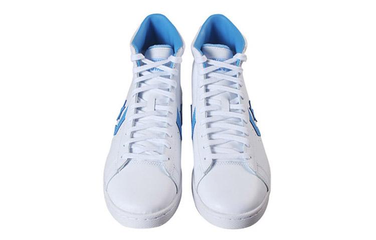 Pro Leather Converse Hi 'White Blue' 166813C