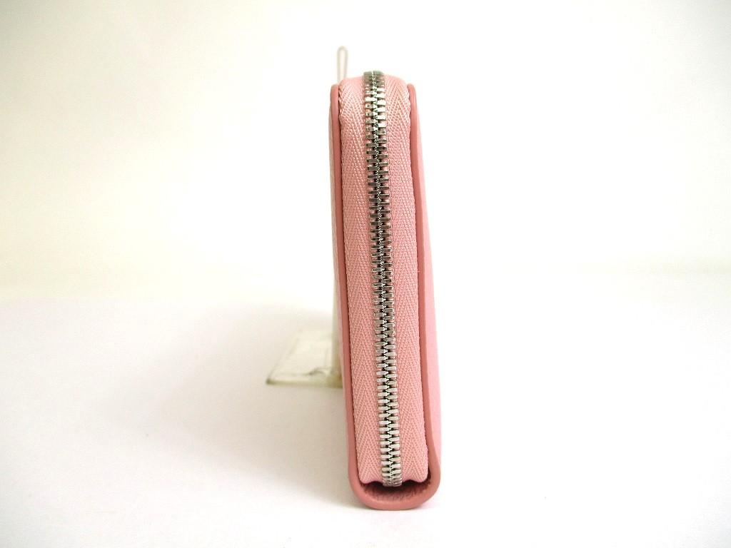 Authentisches Tiffany & Co.. Return to Tiffany Rosa Leder Große Reißverschluss-Geldbörse #a579 Geöffnete Schachtel