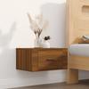Vidaxl Hanging Bedside Cabinet, Brown Oak, 50X36X25 Cm