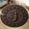 Cookie Magical Creature PrintRound Area Rug,Carpet Rug for Living Room Bedroom Sofa Playroom Decor,Non-slip Floor Mat