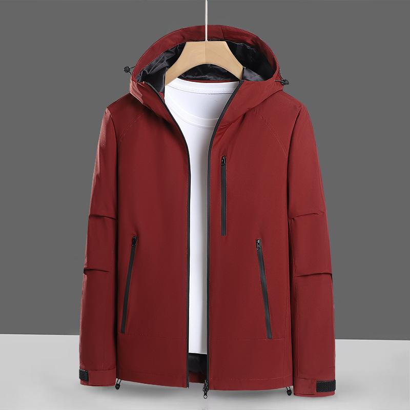 Spring and Autumn Men's and Women's Same Outdoor Jacket Fashion Hooded Single Clothes Windproof Waterproof Jacket