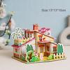Paper Cardboard 3D Puzzle Kindergarten Children's Handmade Three-dimensional House Villa Model Early Educational Toys