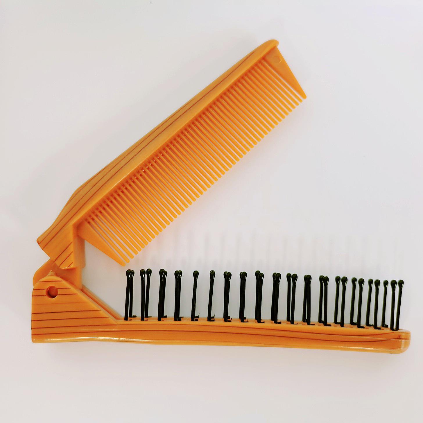 

Складная мини-расческа для путешествий с текстурой дерева для укладки и детей