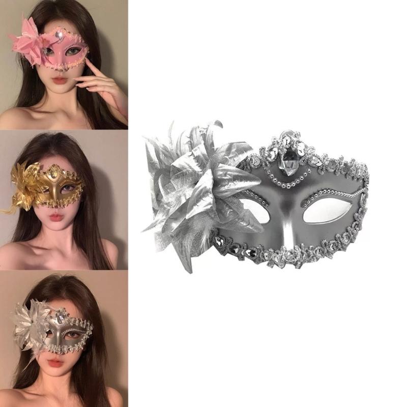 Masquerades Mask Venetians Party Mask Halloween Costume Mask Mardi Gras Mask Women Glitter Half Face Mask Eye Mask