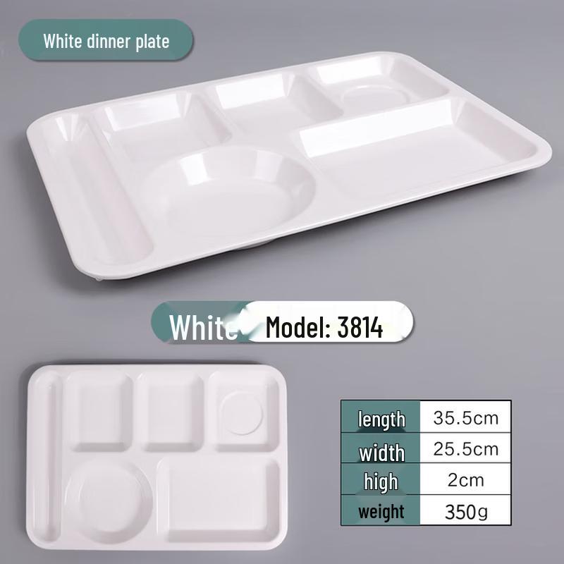 Melamine Rectangular Divided Meal Tray