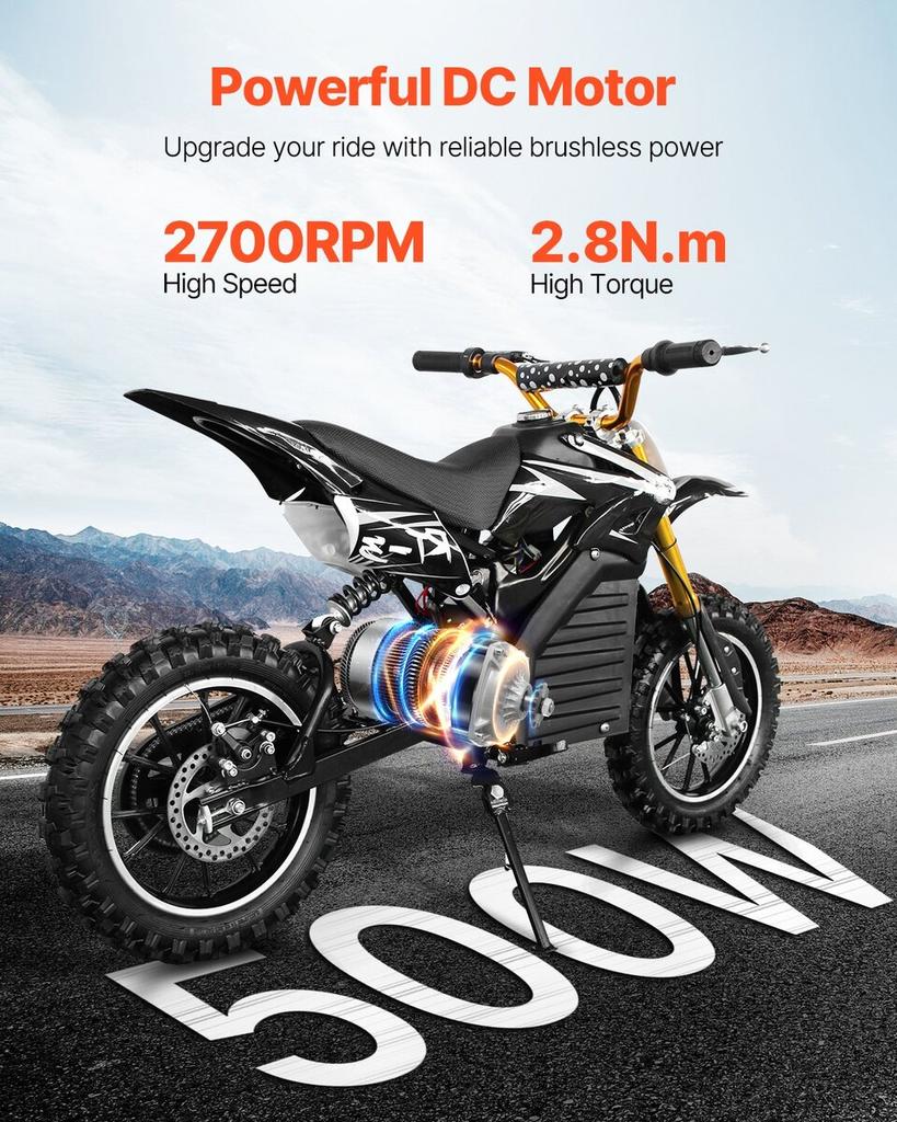 500W Electric Brushless DC Motor Kit 48V 2700rpm with Upgraded Controller