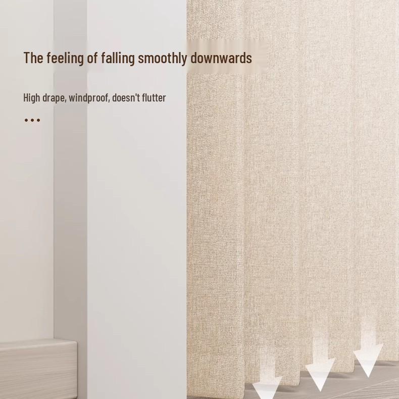 No-Punch Windproof Folding Curtain for Bathroom or Bedroom
