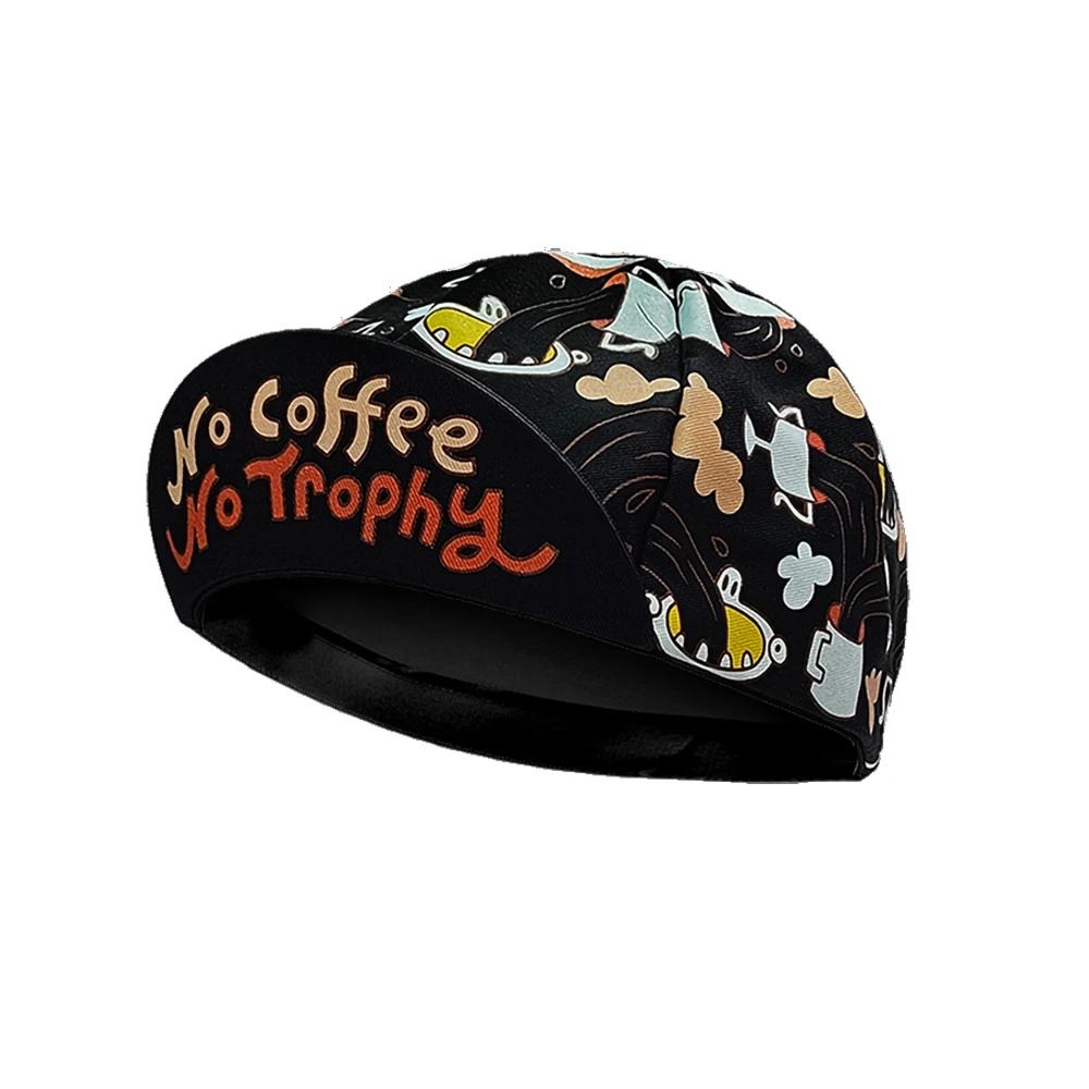 Niente Caffè Niente Trofeo Cappellino da Ciclismo Divertente per Bici da Strada Copricapo per Bici Uomo e Donna Gorra Ciclismo