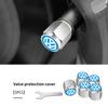 5pcs Metal Car Tire Wheel Theftproof Cap Air Valve Stem Cover For Volkswagen VW Jetta Golf4 5 6 Beetle CC B5 B6 B7 EOS GTI MK2 BAV1