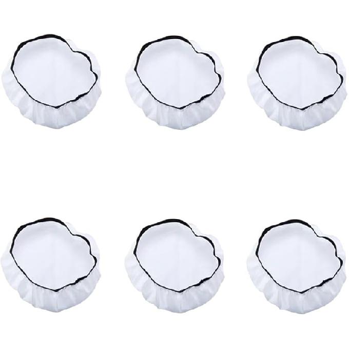 EDNEY 6 Pack 7 Inches/ 18 cm Standard Diffuser Lamp Cover, Cloth Diffuser Light Sock Lampshade Reflector for Studio Strobe Reflector (White) White (6 Pcs)